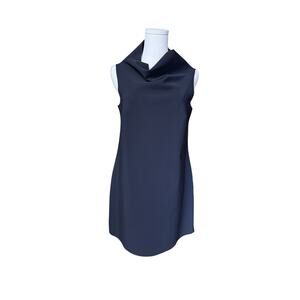 M2057 by Maria Pinto Dress Size Medium in Black Stretchy Fabric Sleeveless